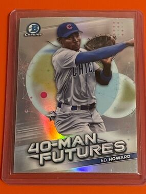 Ed Howard #FMF-29 2021 Bowman Chrome [40-Man Futures] Baseball Trading Card
